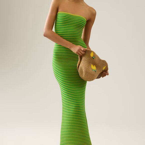 Anthropologie Dresses & Skirts - The Wolf Gang Green Knit Tube Dress